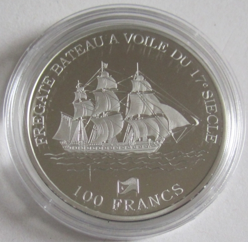 Djibouti 100 Francs 2016 Schiffe Fregatte