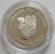 Kongo 1000 Francs 2003 Schiffe HMS Endeavour von James Cook
