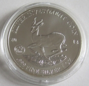 Gabon 1000 Francs 2012 Springbok 1 Oz Silver