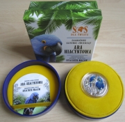 Niue 1 Dollar 2014 Wildlife Hyacinth Macaw Silver