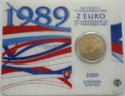 Slowakei 2 Euro 2009 20 Jahre Samtene Revolution BU