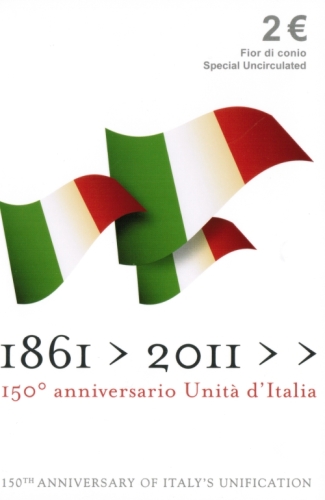 Italy 2 Euro 2011 150 Years Unification BU