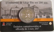 Belgium 2 Euro 2017 200 Years University of Liège BU