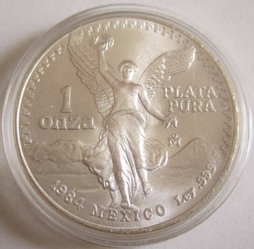 Mexico Libertad 1 Oz Silver 1984