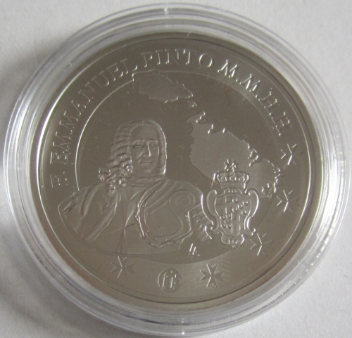 Malta 10 Euro 2013 Grand Master Emmanuel Pinto F15 Privy Silver