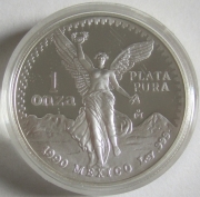 Mexiko Libertad 1 Oz Silber 1990 PP