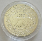 Frankreich 0,25 Euro 2007 Lunar Schwein