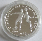 Panama 10 Balboas 1982 Football World Cup in Spain Silver