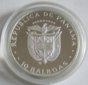 Panama 10 Balboas 1982 Football World Cup in Spain Silver