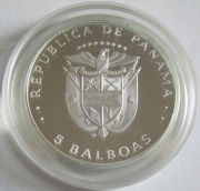 Panama 5 Balboas 1982 Football World Cup in Spain Silver