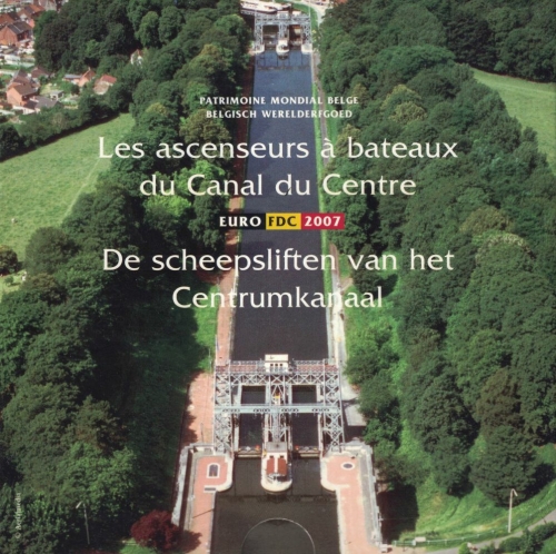 Belgium Coin Set 2007 UNESCO Boat Lifts on the Canal du Centre