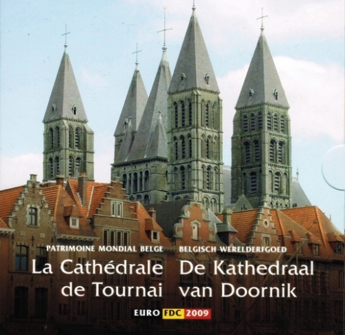 Belgium Coin Set 2009 UNESCO Tournai Cathedral