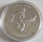 Chad 1000 Francs 2001 Football World Cup in Brazil Silver