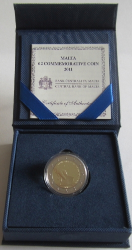 Malta 2 Euro 2011 First Elected Representatives Proof