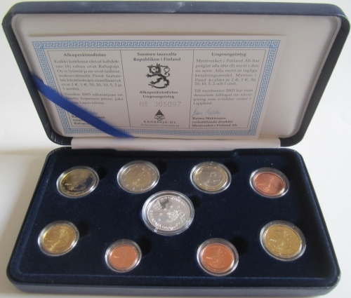 Finland Proof Coin Set 2003