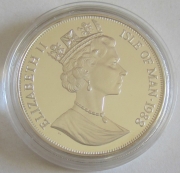 Isle of Man 1 Crown 1988 Cats Manx Cat 1 Oz Silver