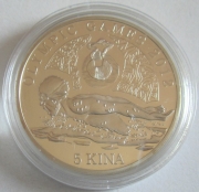 Papua New Guinea 5 Kina 2012 Olympics London Swimming Silver
