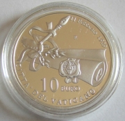 Vatican 10 Euro 2009 80 Years Vatican City State Silver