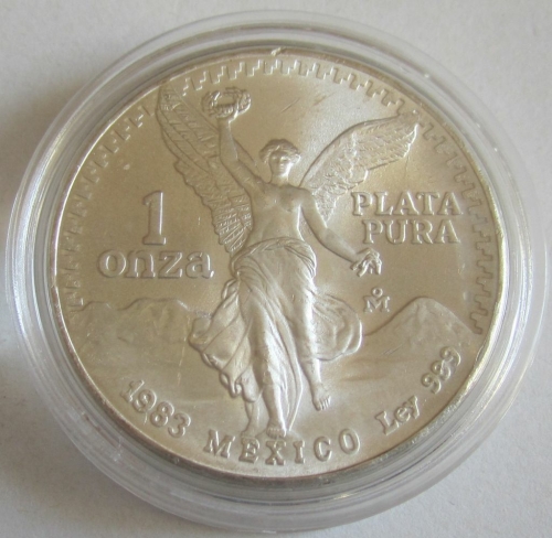 Mexico Libertad 1 Oz Silver 1983