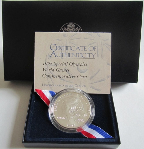 USA 1 Dollar 1995 Special Olympics in New Haven BU