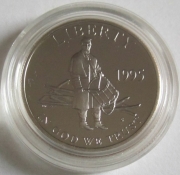 USA 1/2 Dollar + 1 Dollar 1995 100 Years Gettysburg...