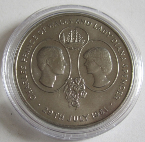 Saint Helena 25 Pence 1981 Royal Wedding