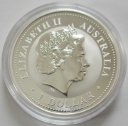 Australia 1 Dollar 2007 Kookaburra 1 Oz Silver