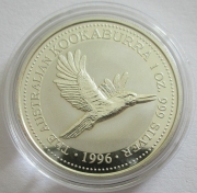 Australia 1 Dollar 1996 Kookaburra 1 Oz Silver