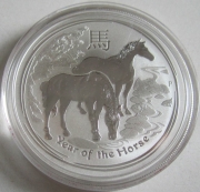 Australia 1 Dollar 2014 Lunar II Horse 1 Oz Silver