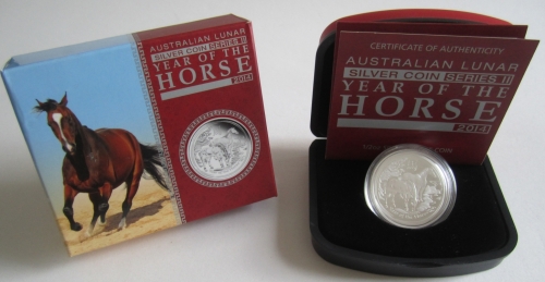Australien 50 Cents 2014 Lunar II Pferd PP