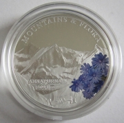 Palau 5 Dollars 2014 Mountains & Flora Annapurna Silver