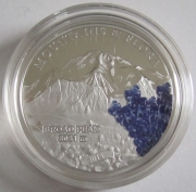 Palau 5 Dollars 2014 Mountains & Flora Broad Peak Silver