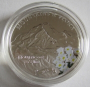 Palau 5 Dollars 2016 Mountains & Flora Mount Cook Silver