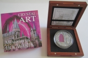 Niue 2 Dollars 2015 Crystal Art Mysteries of Hogwarts 2 Oz Silver
