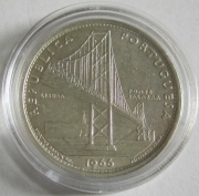 Portugal 20 Escudos 1966 Ponte Salazar Silver