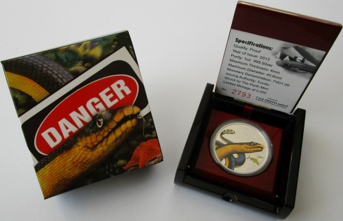 Tuvalu 1 Dollar 2013 Deadly & Dangerous Yellow-Bellied Sea Snake