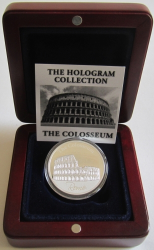 Niue 2 Dollars 2015 Hologram Colosseum 1 Oz Silver