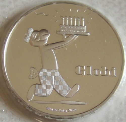 Switzerland 20 Franken 2012 80 Years Globi Silver BU
