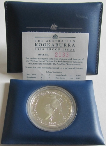 Australien 1 Dollar 1998 Kookaburra PP