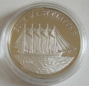 Laos 50 Kip 1988 Ships Clipper Silver