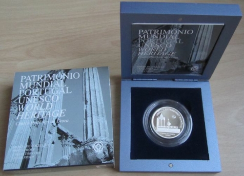 Portugal 5 Euro 2004 UNESCO Historic Centre of Évora Silver Proof