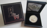 China 10 Yuan 2015 Lunar Goat Round 1 Oz Silver