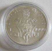 Vatican 1000 Lire 1978 Pope John Paul I Silver