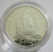 Vatican 5 Euro 2003 Year of the Rosary Silver
