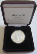 Latvia 5 Euro 2015 500 Years Livonian Ferding Silver