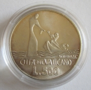 Vatican 500 Lire 1978 Boat Silver