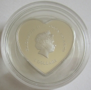 Cook Islands 5 Dollars 2017 Happy Valentines Day Silver