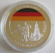 Liberia 10 Dollars 2005 Football World Cup in Germany