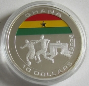 Liberia 10 Dollars 2005 Football World Cup in Germany Ghana