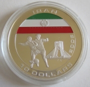 Liberia 10 Dollars 2005 Football World Cup in Germany Iran